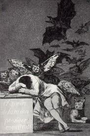 Il sonno della ragione genera mostri. Francisco Goya